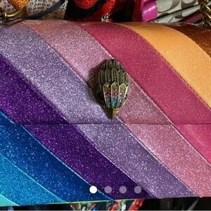 KURT GEIGER LONDON Kensington Leather Rainbow Purse crossbody